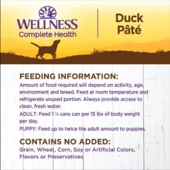 Wellness Complete Health Duck & Sweet Potato Formula Canned Dog Food 14 Wellness Complete Health Duck & Sweet Potato Formula Canned Dog Food -Blue Buffalo || ROYAL CANIN || Wellness Sales 49208 PT5. AC SS1800 V1683656351