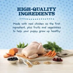 Blue Buffalo Baby Blue Healthy Growth Formula Natural Chicken & Brown Rice Recipe Puppy Dry Food & Blue Buffalo Baby Blue Natural Savory Chicken Puppy Treats, 4-oz Bag -Blue Buffalo || ROYAL CANIN || Wellness Sales 501858 PT7. AC SS1800 V1648508496