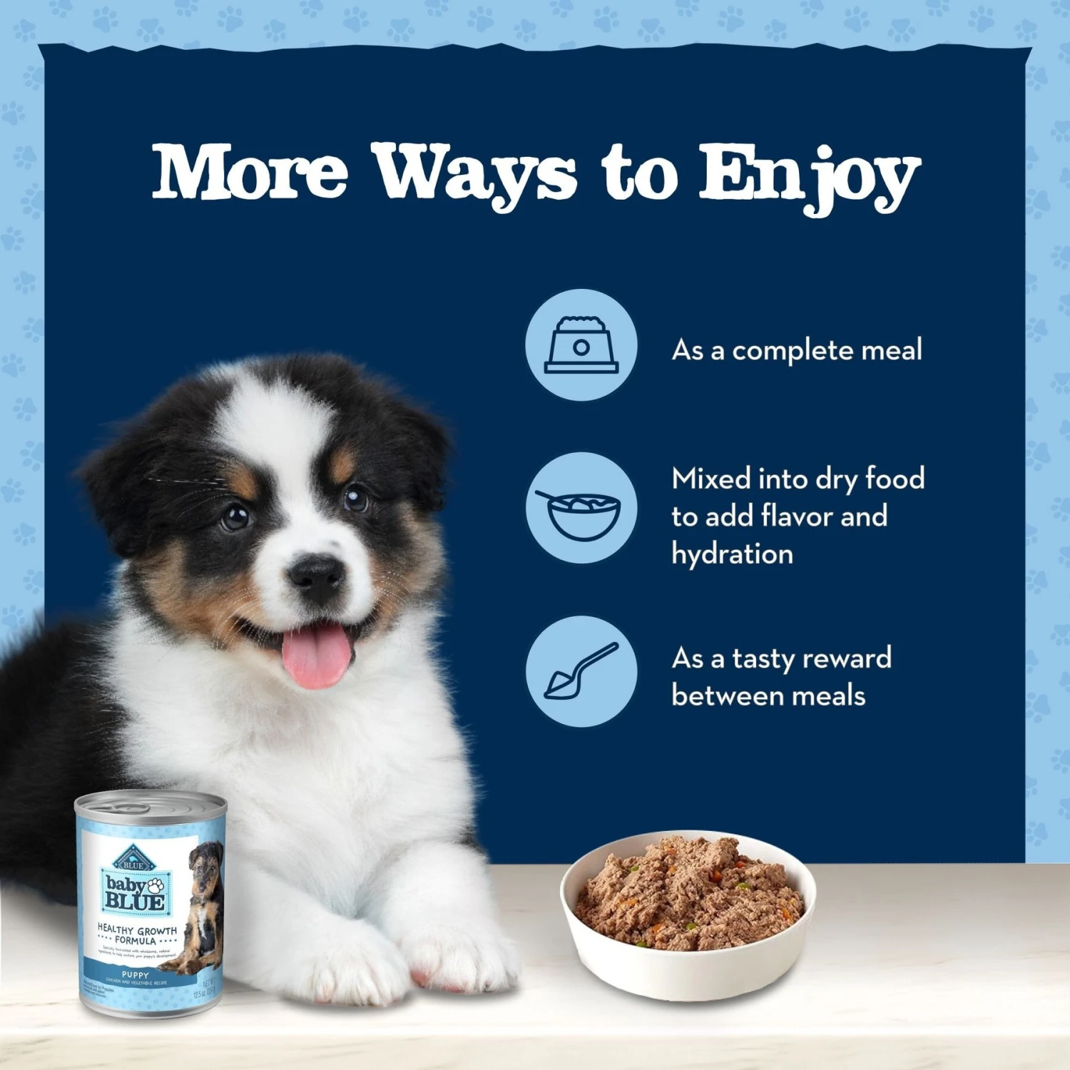 Blue Buffalo Baby Blue Healthy Growth Formula Natural Chicken & Vegetable Recipe Puppy Wet Food, 12.5-oz Cans, Case Of 12 9 Blue Buffalo Baby Blue Healthy Growth Formula Natural Chicken & Vegetable Recipe Puppy Wet Food, 12.5-oz Cans, Case Of 12 - Image 7