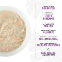 Tiki Dog Meaty Whole Foods Grain-Free Chicken & Salmon Shredded Canned Dog Food, 12-oz, Case Of 8 -Blue Buffalo || ROYAL CANIN || Wellness Sales 505098 PT4. AC SS1800 V1648615610