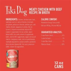 Tiki Dog Meaty Whole Foods Grain-Free Chicken & Beef Shredded Canned Dog Food, 12-oz, Case Of 8 12 Tiki Dog Meaty Whole Foods Grain-Free Chicken & Beef Shredded Canned Dog Food, 12-oz, Case Of 8 -Blue Buffalo || ROYAL CANIN || Wellness Sales 505122 PT2. AC SS1800 V1648591900