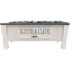 GrooveThis Woodshop Personalized 3 Bowl Elevated Dog Feeder Station With Internal Storage