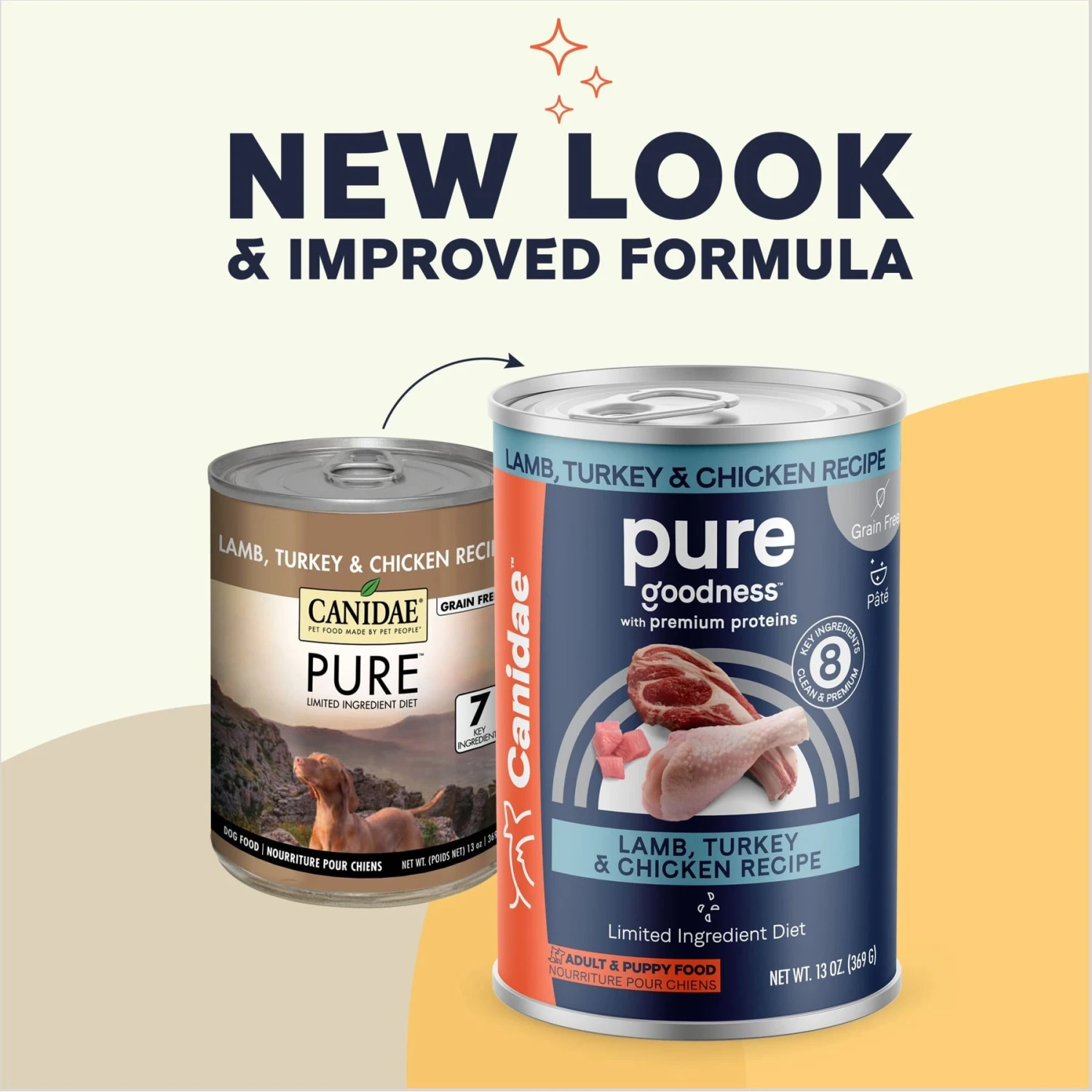 CANIDAE PURE All Stages Grain-Free Limited Ingredient Lamb, Turkey & Chicken Recipe Canned Dog Food, 13-oz 4 CANIDAE PURE All Stages Grain-Free Limited Ingredient Lamb, Turkey & Chicken Recipe Canned Dog Food, 13-oz - Image 2