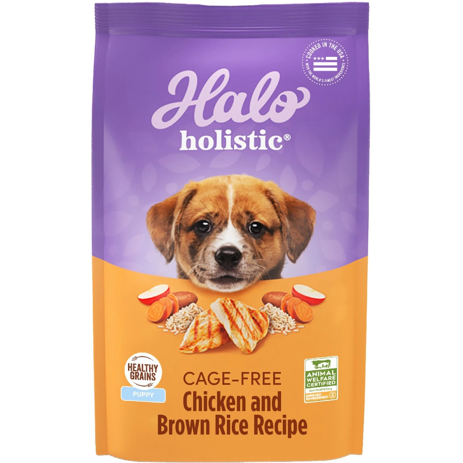 Halo Holistic Complete Digestive Health Chicken & Brown Rice Recipe Puppy Dry Dog Food 3 Halo Holistic Complete Digestive Health Chicken & Brown Rice Recipe Puppy Dry Dog Food