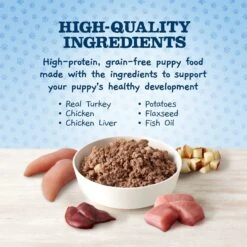 Blue Buffalo Baby Blue Healthy Growth Formula Natural Chicken & Vegetable Recipe Puppy Wet Food, 12.5-oz Cans, Case Of 12 & Blue Buffalo Baby Blue Healthy Growth Formula Grain-Free High Protein Turkey & Potato Recipe Puppy Wet Food, 12.5-oz Cans, Case Of 12 -Blue Buffalo || ROYAL CANIN || Wellness Sales 515038 PT3. AC SS1800 V1649338631