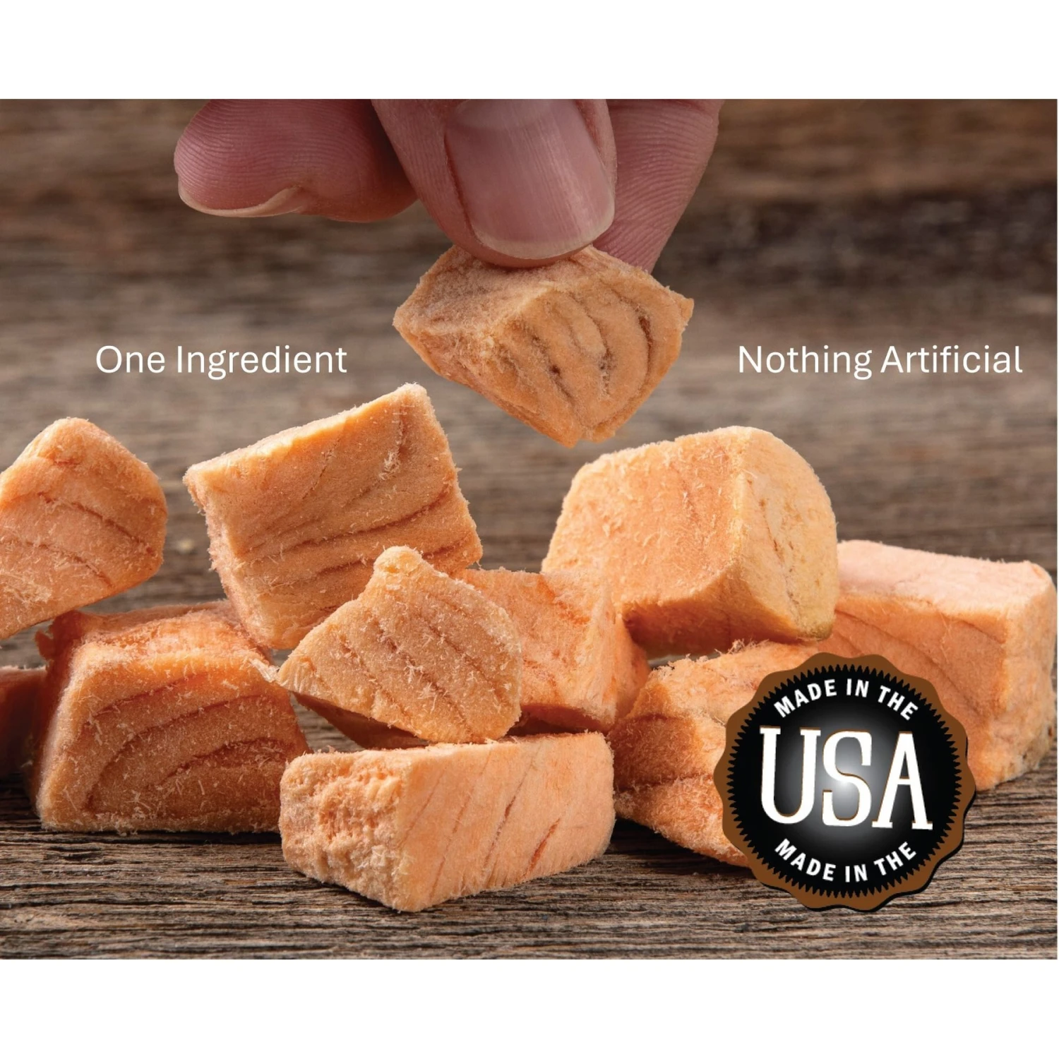 Whole Life Just One Ingredient Pure Salmon Fillet Freeze-Dried Dog Treats 4 Whole Life Just One Ingredient Pure Salmon Fillet Freeze-Dried Dog Treats - Image 2