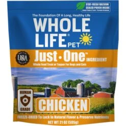 Whole Life Just One Ingredient Pure Chicken Breast Freeze-Dried Dog & Cat Treats