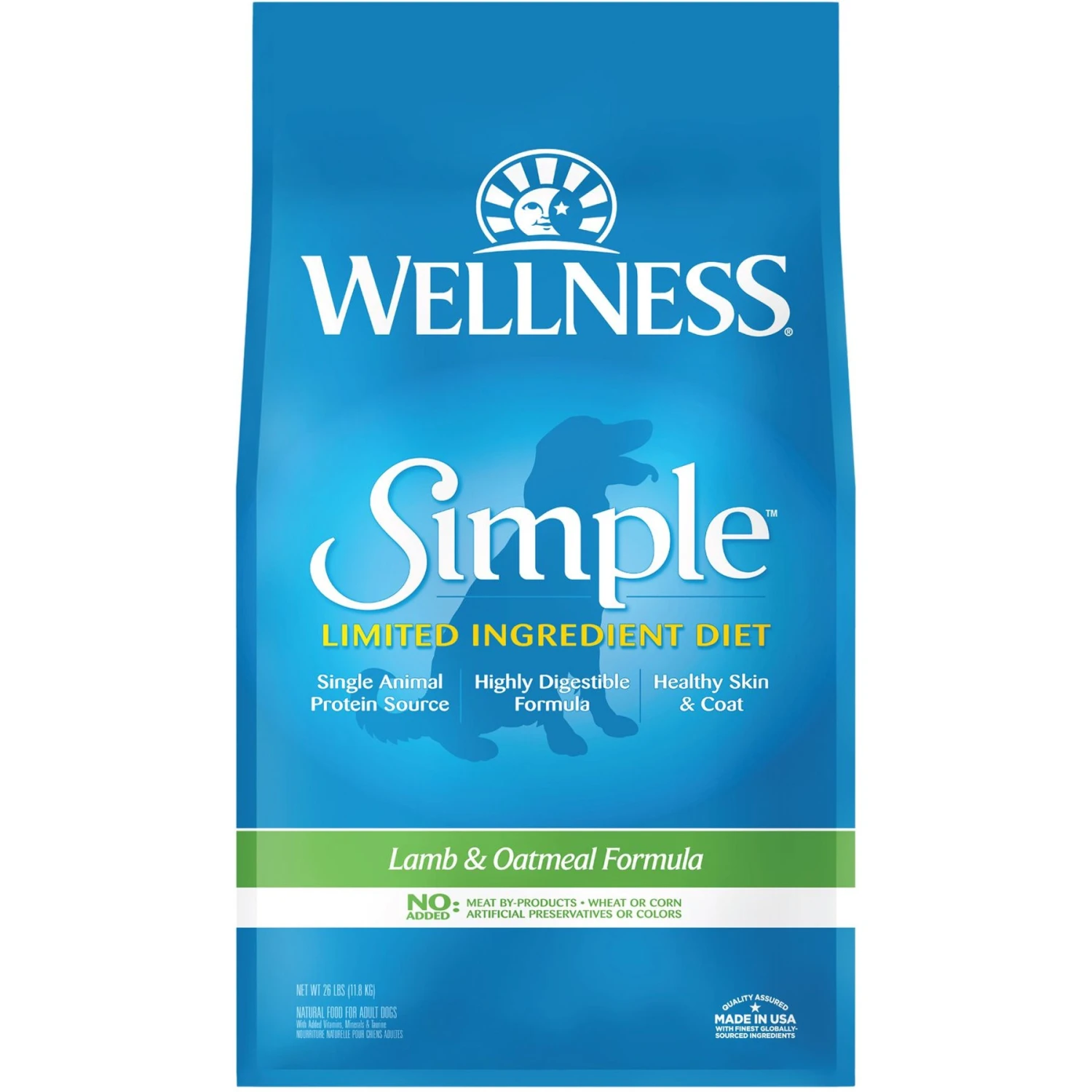Wellness Simple Limited Ingredient Diet Lamb & Oatmeal Formula Dry Dog Food 3 Wellness Simple Limited Ingredient Diet Lamb & Oatmeal Formula Dry Dog Food