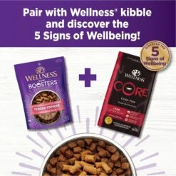 Wellness Bowl Boosters Tender Toppers Grain-Free Lamb & Salmon Dog Food Topper, 8-oz Bag 15 Wellness Bowl Boosters Tender Toppers Grain-Free Lamb & Salmon Dog Food Topper, 8-oz Bag -Blue Buffalo || ROYAL CANIN || Wellness Sales 525822 PT5. AC SS1800 V1653578489