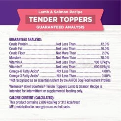 Wellness Bowl Boosters Tender Toppers Grain-Free Lamb & Salmon Dog Food Topper, 8-oz Bag 17 Wellness Bowl Boosters Tender Toppers Grain-Free Lamb & Salmon Dog Food Topper, 8-oz Bag -Blue Buffalo || ROYAL CANIN || Wellness Sales 525822 PT7. AC SS1800 V1657658482