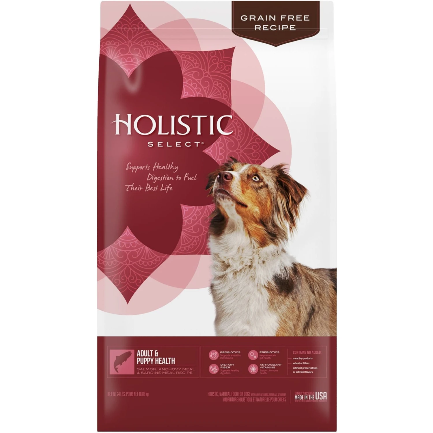 Holistic Select Adult & Puppy Grain-Free Salmon, Anchovy & Sardine Meal Recipe Dry Dog Food 3 Holistic Select Adult & Puppy Grain-Free Salmon, Anchovy & Sardine Meal Recipe Dry Dog Food
