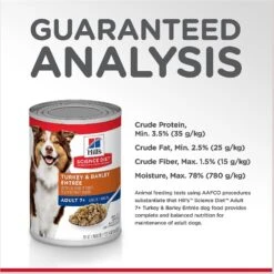 Hill's Science Diet Adult 7+ Turkey & Barley Entree Canned Dog Food, 13-oz, Case Of 12 -Blue Buffalo || ROYAL CANIN || Wellness Sales 52800 PT6. AC SS1800 V1598151980
