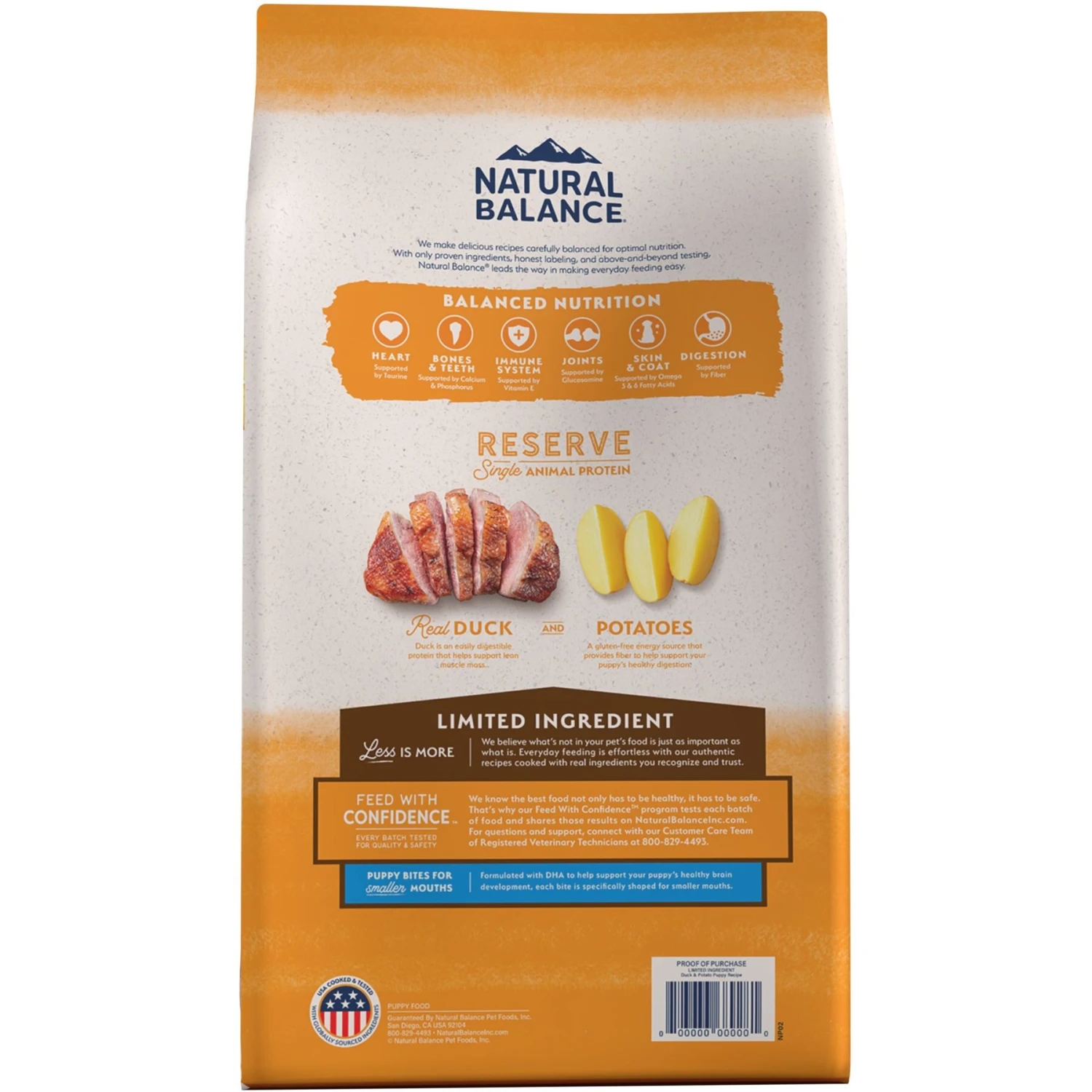 Natural Balance Limited Ingredient Reserve Grain-Free Duck & Potato Puppy Recipe Dry Dog Food 4 Natural Balance Limited Ingredient Reserve Grain-Free Duck & Potato Puppy Recipe Dry Dog Food - Image 2