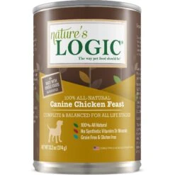 Nature's Logic Canine Chicken Feast All Life Stages Grain-Free Canned Dog Food