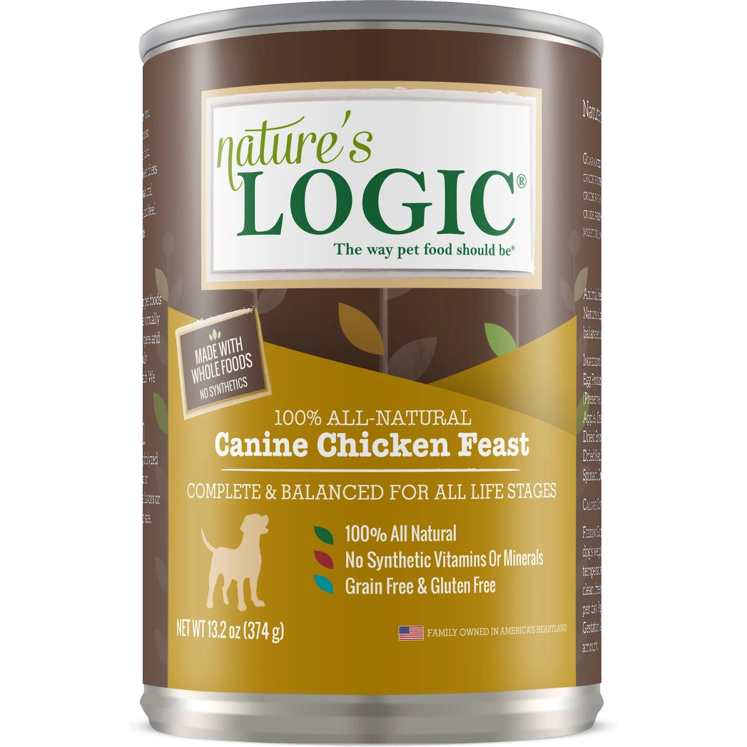 Nature's Logic Canine Chicken Feast All Life Stages Grain-Free Canned Dog Food 3 Nature's Logic Canine Chicken Feast All Life Stages Grain-Free Canned Dog Food