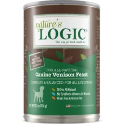 Nature's Logic Canine Venison Feast All Life Stages Grain-Free Canned Dog Food