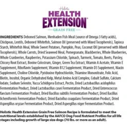 Health Extension Grain-Free Salmon Recipe Dry Dog Food & Health Extension Grain-Free Oven Baked Salmon Recipe With Kale Dog Treats 14 Health Extension Grain-Free Salmon Recipe Dry Dog Food & Health Extension Grain-Free Oven Baked Salmon Recipe With Kale Dog Treats -Blue Buffalo || ROYAL CANIN || Wellness Sales 551694 PT3. AC SS1800 V1657659453