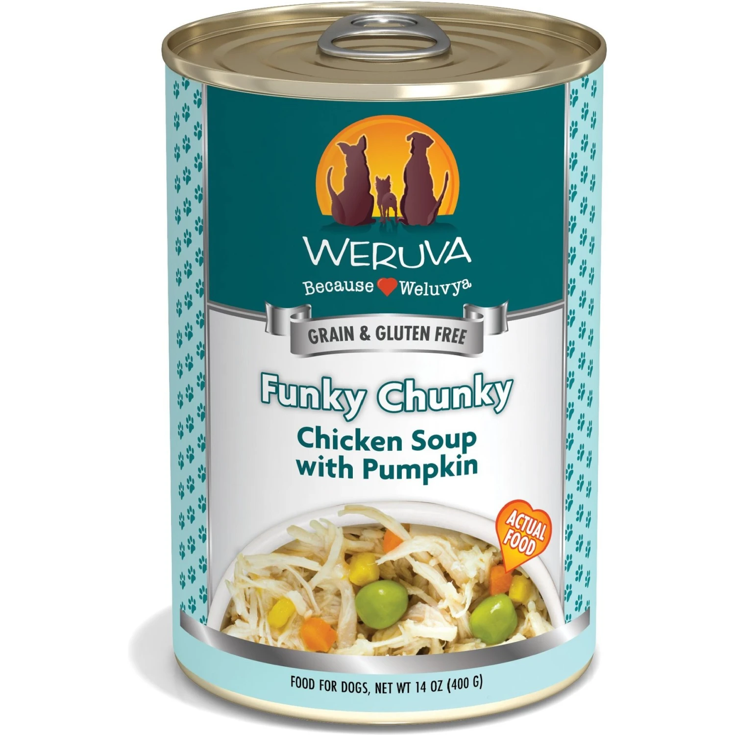 Weruva Funky Chunky Chicken Soup With Pumpkin Grain-Free Canned Dog Food 3 Weruva Funky Chunky Chicken Soup With Pumpkin Grain-Free Canned Dog Food