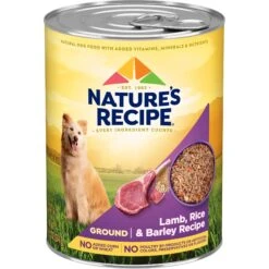 Nature's Recipe Ground Lamb, Rice & Barley Recipe Wet Dog Food