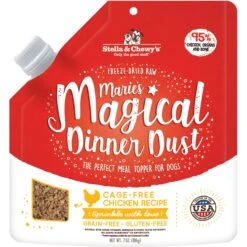 Stella & Chewy's Marie's Magical Dinner Dust Freeze-Dried Raw Cage-Free Chicken Dog Food Topper & Stella & Chewy's Marie's Magical Dinner Dust What's Shak'n Bac'n Recipe Freeze-Dried Raw Dog Food Topper, 7-oz Bag -Blue Buffalo || ROYAL CANIN || Wellness Sales 567430 PT5. AC SS1800 V1657659932
