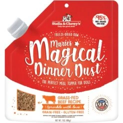Stella & Chewy's Marie's Magical Dinner Dust What's Shak'n Bac'n Recipe Freeze-Dried Raw Dog Food Topper, 7-oz Bag & Stella & Chewy's Marie's Magical Dinner Freeze-Dried Raw Dust Grass-Fed Beef Dog Food Topper -Blue Buffalo || ROYAL CANIN || Wellness Sales 567654 PT5. AC SS1800 V1657659987