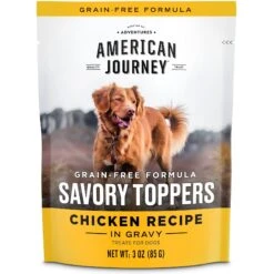 American Journey Savory Toppers Beef Recipe In Gravy Grain-Free Dog Food Topper, 3-oz Pouches, Case Of 24 & American Journey Savory Toppers Chicken Recipe In Gravy Grain-Free Dog Food Topper, 3-oz Pouches, Case Of 24 -Blue Buffalo || ROYAL CANIN || Wellness Sales 570062 PT5. AC SS1800 V1657660053