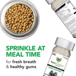 VetriScience Perio Support Powder Dental Supplement For Cats & Dogs 16 VetriScience Perio Support Powder Dental Supplement For Cats & Dogs -Blue Buffalo || ROYAL CANIN || Wellness Sales 57622 PT5. AC SS1800 V1657660463