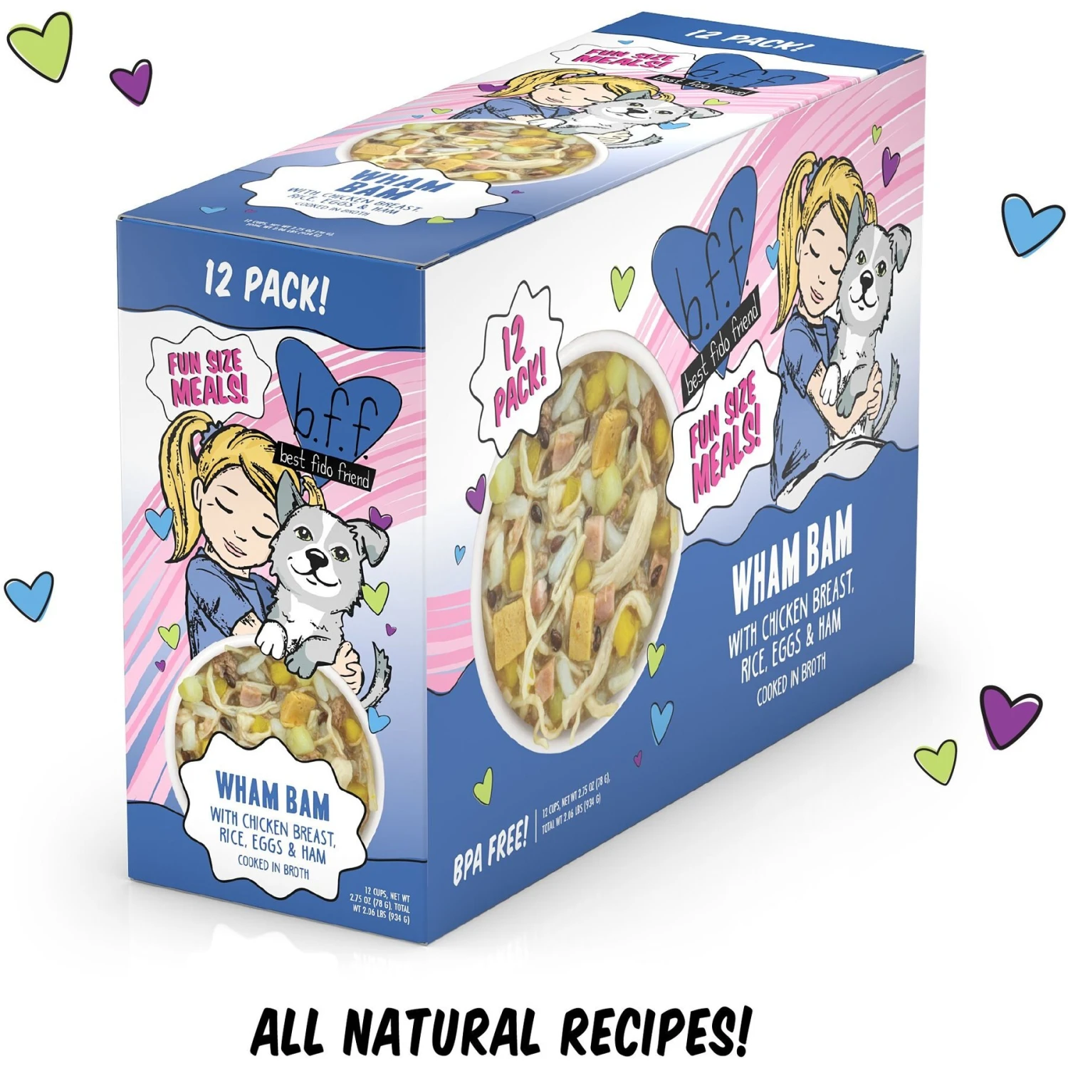Weruva Best Fido Friend Fun Size Meals Wham Bam Wet Dog Food, 2.75-oz Cup, Case Of 12 4 Weruva Best Fido Friend Fun Size Meals Wham Bam Wet Dog Food, 2.75-oz Cup, Case Of 12 - Image 2