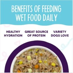 Weruva Meals 'n More Natural Wet Dog Food, Steak Frites Dinner Plus Skin & Coat Health, 3.5-oz Cup, 12 Count -Blue Buffalo || ROYAL CANIN || Wellness Sales 578382 PT5. AC SS1800 V1695832228