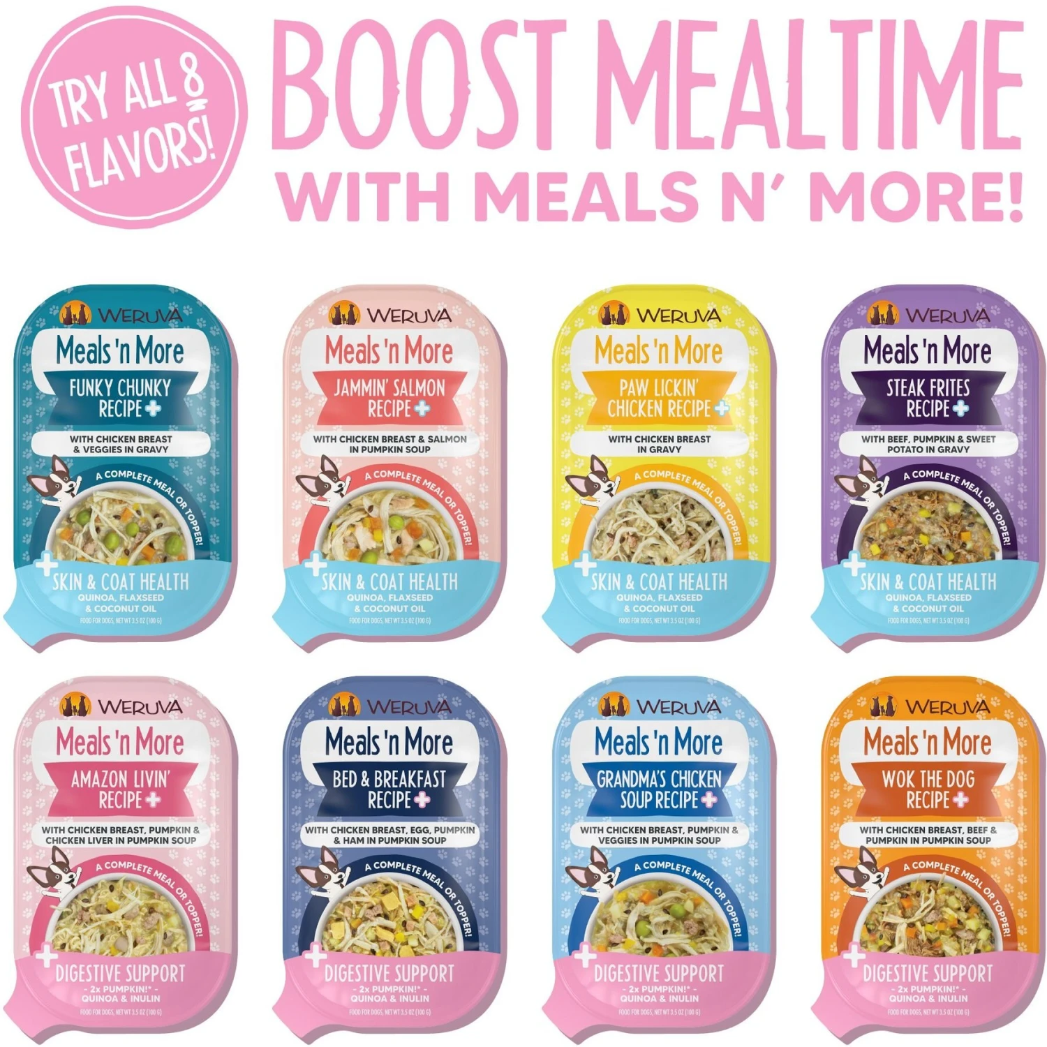 Weruva Meals 'n More Natural Wet Dog Food, Grandma's Chicken Soup Plus Digestive Support, 3.5-oz Cup, 12 Count 7 Weruva Meals 'n More Natural Wet Dog Food, Grandma's Chicken Soup Plus Digestive Support, 3.5-oz Cup, 12 Count - Image 5