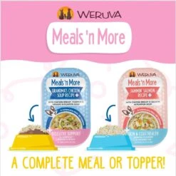 Weruva Meals 'n More Natural Wet Dog Food, Bed & Breakfast Plus Digestive Support, 3.5-oz Cup, 12 Count -Blue Buffalo || ROYAL CANIN || Wellness Sales 578430 PT6. AC SS1800 V1695832223