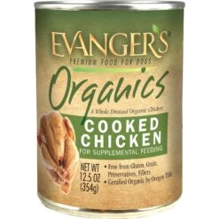 Evanger's Organics Cooked Chicken Grain-Free Canned Dog Food