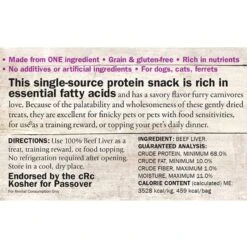 Evanger's Nothing But Natural Beef Liver Gently Dried Dog & Cat Treats -Blue Buffalo || ROYAL CANIN || Wellness Sales 60022 PT2. AC SS1800 V1693936468