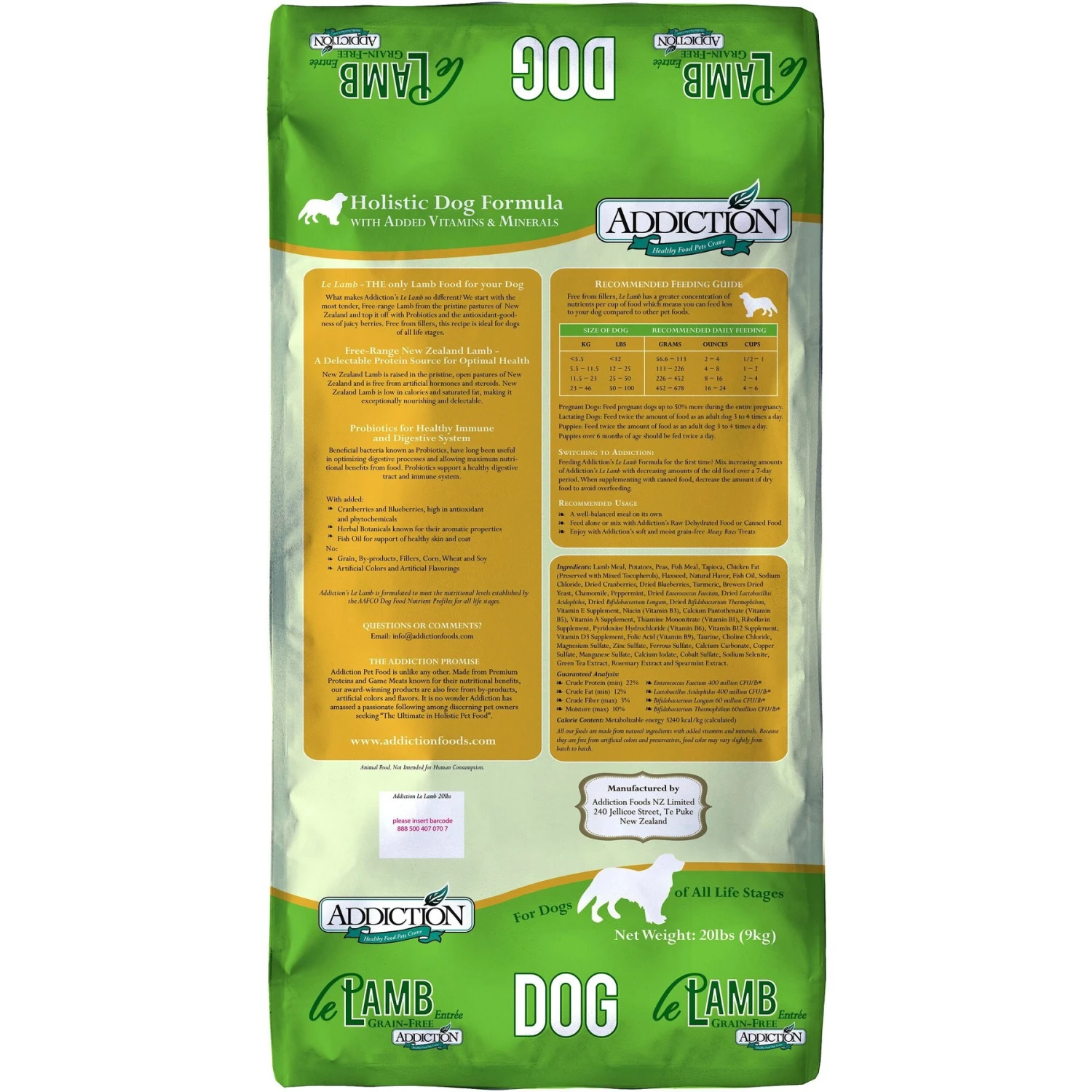 Addiction Grain-Free Le Lamb Dry Dog Food 4 Addiction Grain-Free Le Lamb Dry Dog Food - Image 2