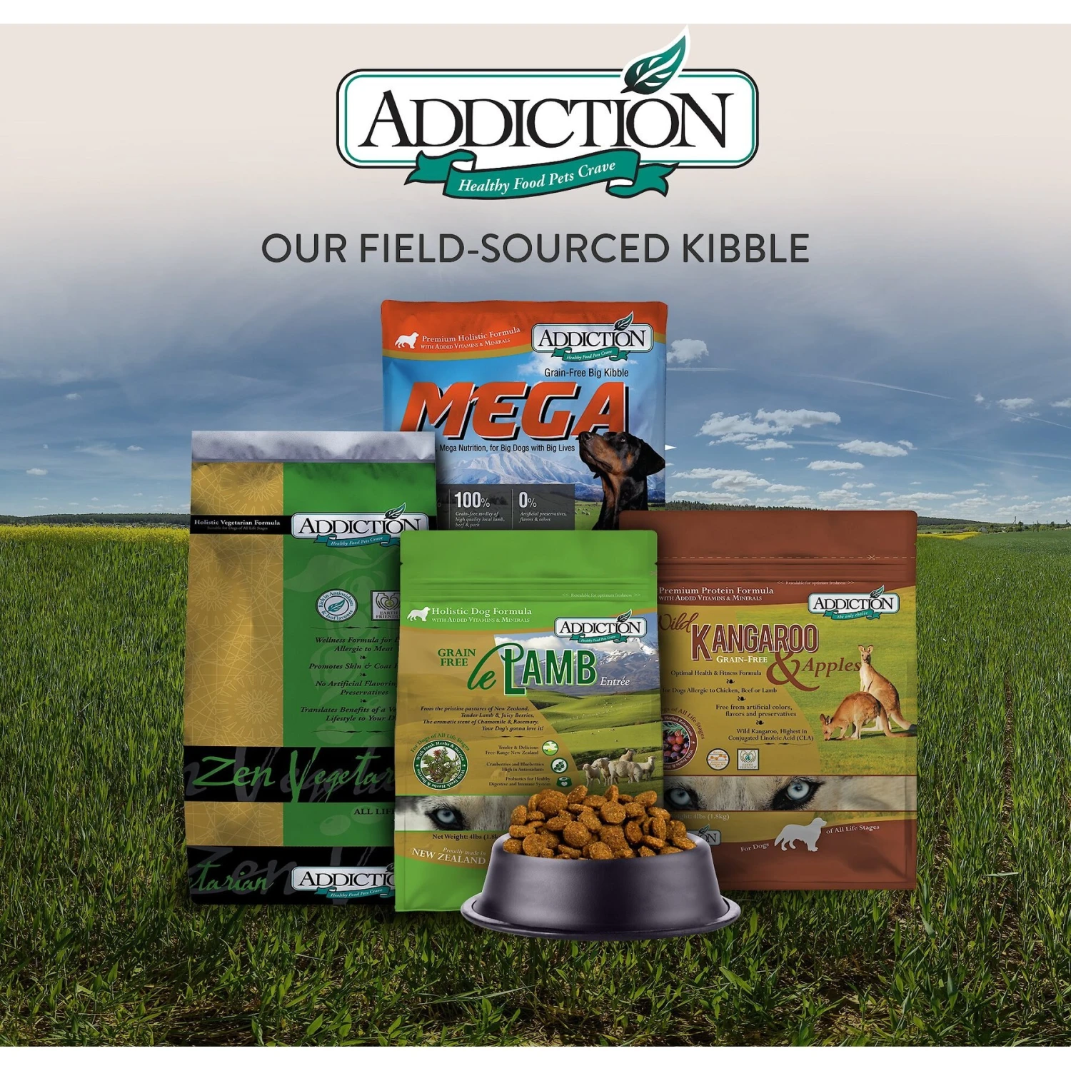 Addiction Grain-Free Le Lamb Dry Dog Food 10 Addiction Grain-Free Le Lamb Dry Dog Food - Image 8