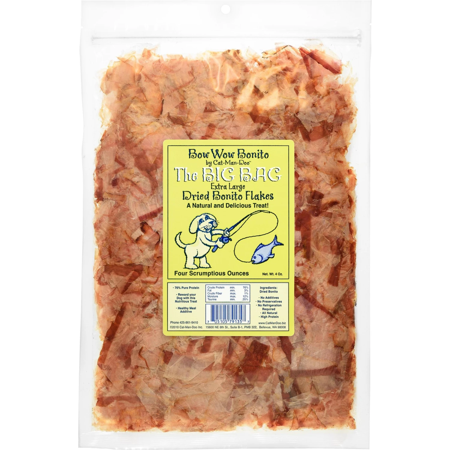 Cat-Man-Doo Bow Wow Bonito Cat & Dog Treats, 4-oz Bag 3 Cat-Man-Doo Bow Wow Bonito Cat & Dog Treats, 4-oz Bag