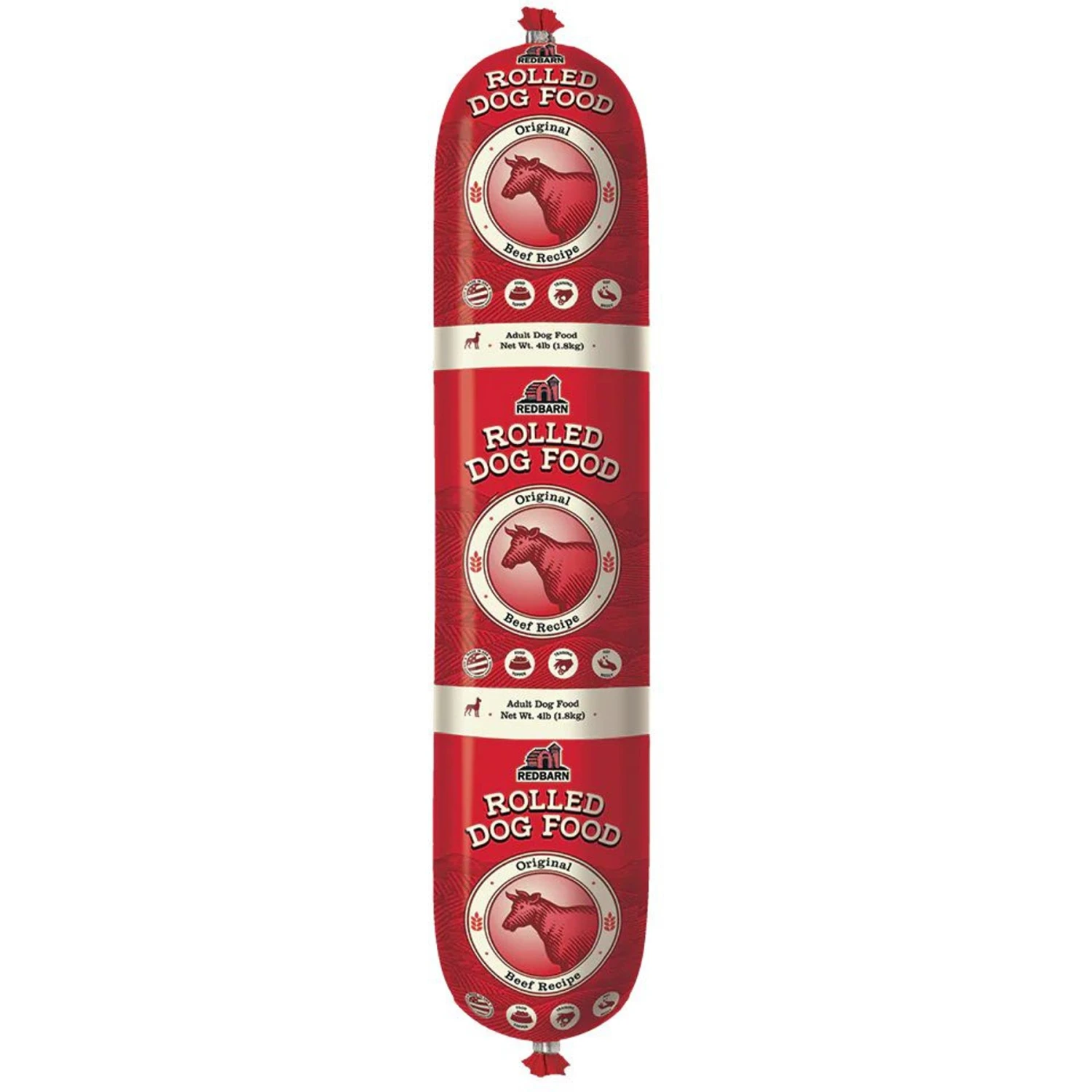 Redbarn Naturals Beef Recipe Dog Food Roll 3 Redbarn Naturals Beef Recipe Dog Food Roll