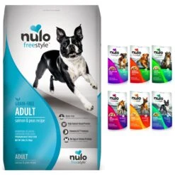 Nulo Freestyle Grain-Free Salmon & Peas Recipe Dry Dog Food & Nulo FreeStyle Variety Pack Dog Food Topper