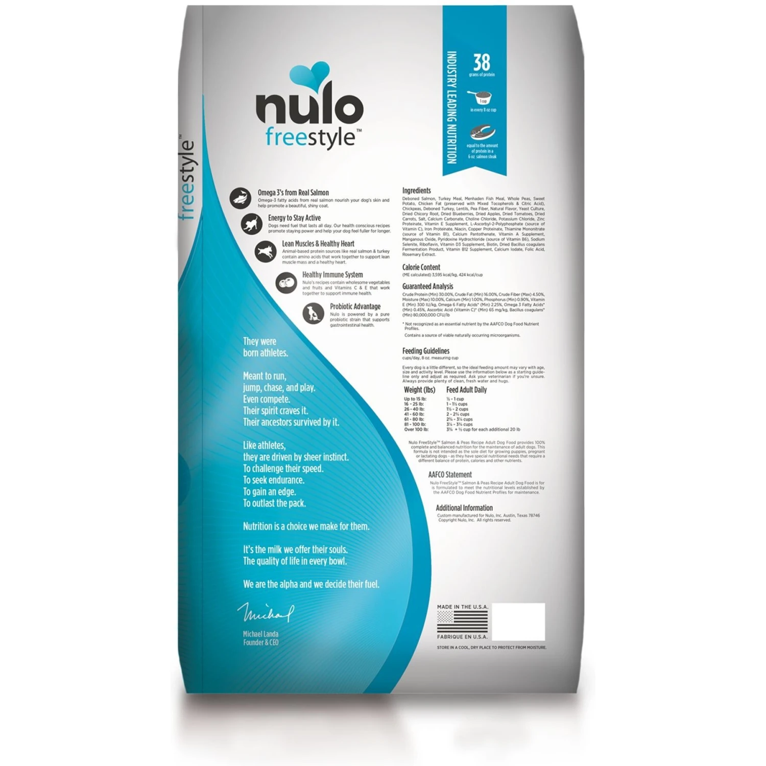 Nulo Freestyle Grain-Free Salmon & Peas Recipe Dry Dog Food & Nulo FreeStyle Variety Pack Dog Food Topper 5 Nulo Freestyle Grain-Free Salmon & Peas Recipe Dry Dog Food & Nulo FreeStyle Variety Pack Dog Food Topper - Image 3