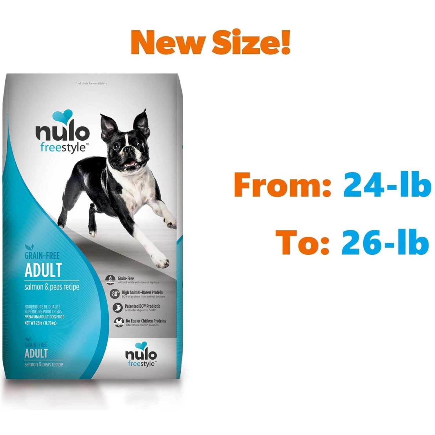 Nulo Freestyle Grain-Free Salmon & Peas Recipe Dry Dog Food & Nulo FreeStyle Variety Pack Dog Food Topper 6 Nulo Freestyle Grain-Free Salmon & Peas Recipe Dry Dog Food & Nulo FreeStyle Variety Pack Dog Food Topper - Image 4