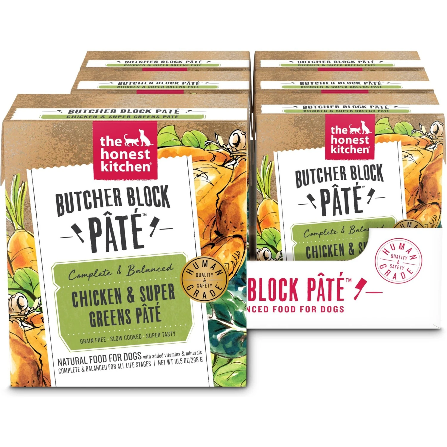 The Honest Kitchen Butcher Block Pate Chicken & Super Greens Pate Wet Dog Food & The Honest Kitchen Butcher Block Pate Beef, Cheddar & Farm Veggies Pate Wet Dog Food 4 The Honest Kitchen Butcher Block Pate Chicken & Super Greens Pate Wet Dog Food & The Honest Kitchen Butcher Block Pate Beef, Cheddar & Farm Veggies Pate Wet Dog Food - Image 2