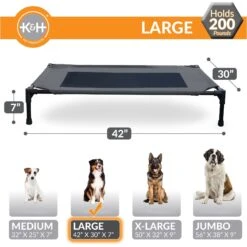 K&H Pet Products Original Pet Cot Elevated Dog Bed -Blue Buffalo || ROYAL CANIN || Wellness Sales 611958 PT3. AC SS1800 V1659484121