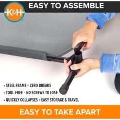 K&H Pet Products All Weather Elevated Dog Cot Bed, Gray 12 K&H Pet Products All Weather Elevated Dog Cot Bed, Gray -Blue Buffalo || ROYAL CANIN || Wellness Sales 613782 PT4. AC SS1800 V1660235246