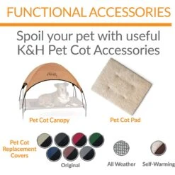 K&H Pet Products Original Pet Cot Replacement Dog Bed Cover -Blue Buffalo || ROYAL CANIN || Wellness Sales 613830 PT4. AC SS1800 V1660233272
