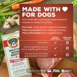Brutus Broth Pork Flavored Grain-Free Bone Broth Dog Food Topping, 32-oz 11 Brutus Broth Pork Flavored Grain-Free Bone Broth Dog Food Topping, 32-oz -Blue Buffalo || ROYAL CANIN || Wellness Sales 616942 PT3. AC SS1800 V1659819589