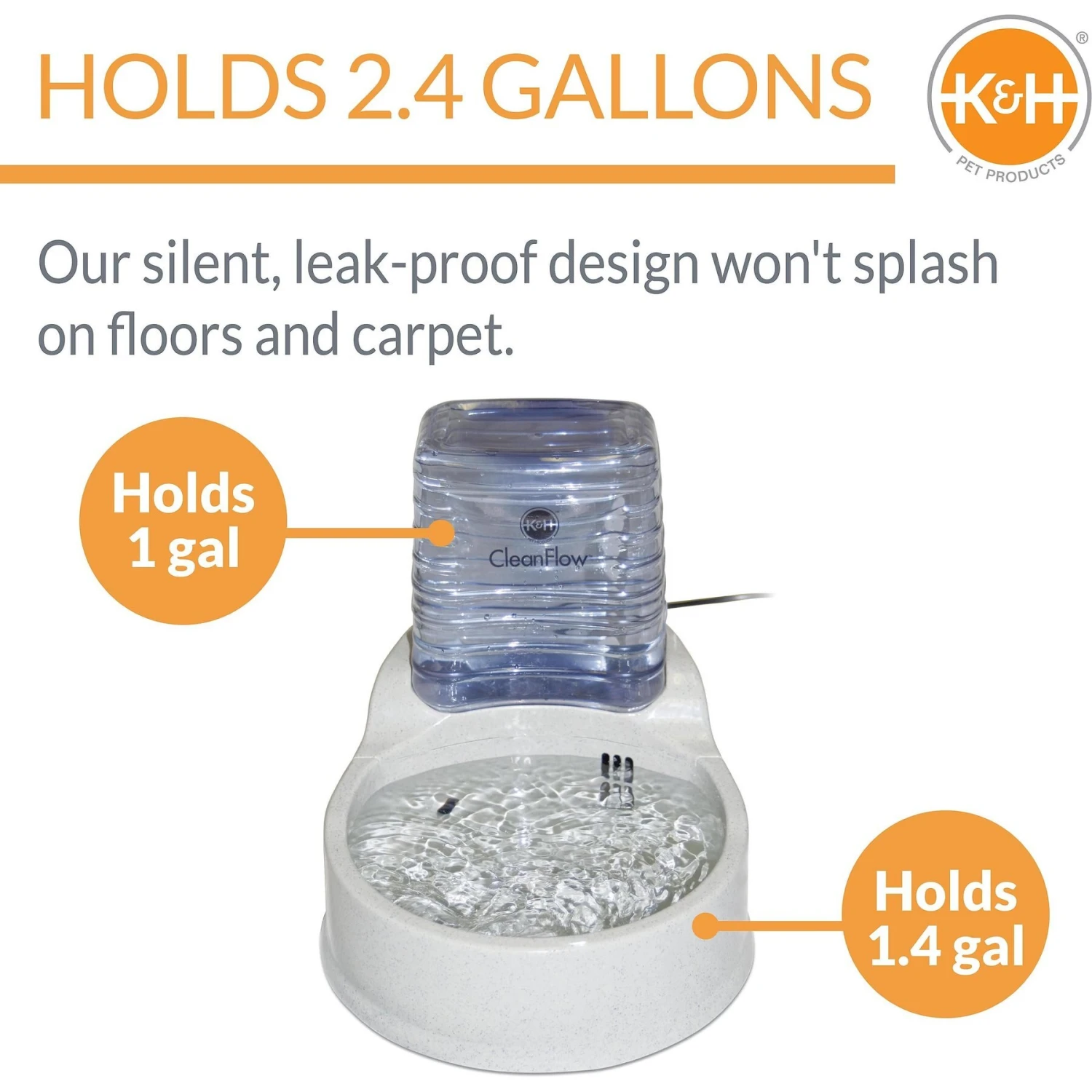 K&H Pet Products CleanFlow Filtered Water Dog Bowl 4 K&H Pet Products CleanFlow Filtered Water Dog Bowl - Image 2