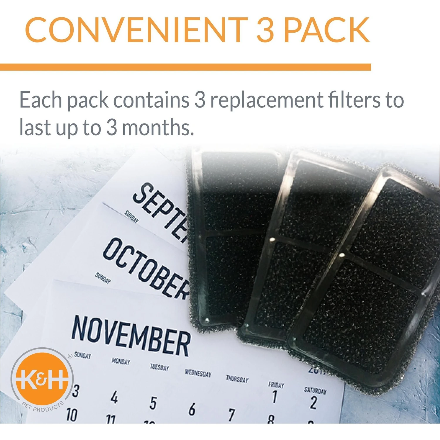 K&H Pet Products CleanFlow 3-Pack Replacement Filter Cartridges 6 K&H Pet Products CleanFlow 3-Pack Replacement Filter Cartridges - Image 4