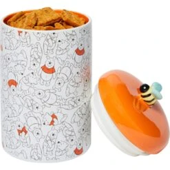 Disney Table Scraps Winnie The Pooh Organic Honey Roasted Turkey Recipe Dog Treats, 5-oz Bag & Disney Winnie The Pooh Orange Ceramic Dog & Cat Treat Jar -Blue Buffalo || ROYAL CANIN || Wellness Sales 623486 PT7. AC SS1800 V1661896276