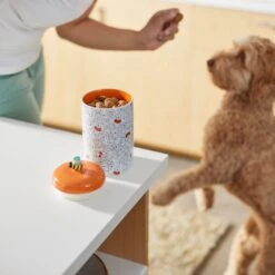 Disney Table Scraps Winnie The Pooh Organic Honey Roasted Turkey Recipe Dog Treats, 5-oz Bag & Disney Winnie The Pooh Orange Ceramic Dog & Cat Treat Jar -Blue Buffalo || ROYAL CANIN || Wellness Sales 623486 PT8. AC SS1800 V1662040078