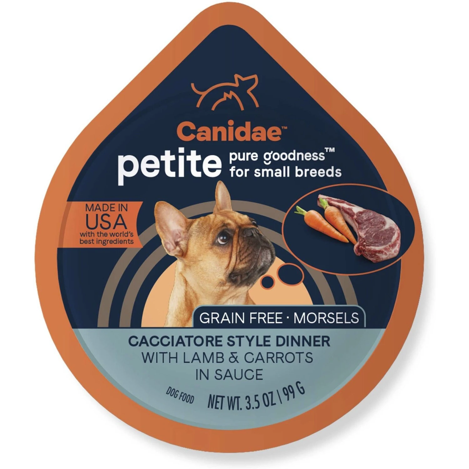 CANIDAE PURE Petite All Stages Small Breed Cacciatore Style Dinner With Lamb & Carrots Wet Dog Food Trays, 3.5-oz, Case Of 12 & CANIDAE PURE Petite All Stages Small Breed Bolognese Style Dinner With Beef & Carrots Wet Dog Food Trays, 3.5-oz, Case Of 12 4 CANIDAE PURE Petite All Stages Small Breed Cacciatore Style Dinner With Lamb & Carrots Wet Dog Food Trays, 3.5-oz, Case Of 12 & CANIDAE PURE Petite All Stages Small Breed Bolognese Style Dinner With Beef & Carrots Wet Dog Food Trays, 3.5-oz, Case Of 12 - Image 2